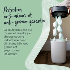 Tommee Tippee Poubelle à Couches Twist & Click Bleu -Produits Pour Bébé sg095110037 5