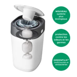 Tommee Tippee Starter Pack Twist & Click Blanc Bac + 6 Recharges -Produits Pour Bébé sg095120197 6