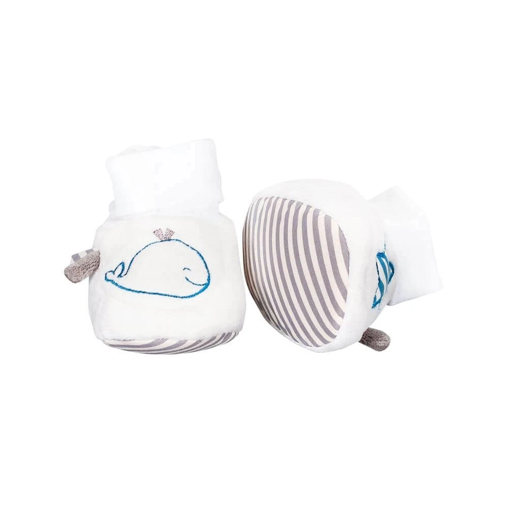 Chaussons Bébé Blue Baleine 3 Chaussons Bébé Blue Baleine