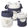 Lot De 3 Corbeilles Gigogne Tissu Merlin -Produits Pour Bébé st096090022