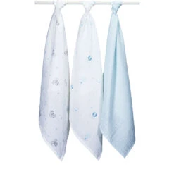 Lot De 3 Langes Bio 70x70cm Lazare -Produits Pour Bébé st121004613 1