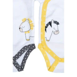 Lot De 2 Bodies Blanc 1 Mois Pluche Et Pompon -Produits Pour Bébé st121019822 2