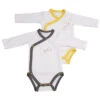 Lot De 2 Bodies Gris/jaune 3 Mois Babyfan -Produits Pour Bébé st121092491