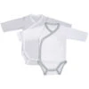 Lot De 2 Bodies Blanc Et Gris 1 Mois Céleste -Produits Pour Bébé st121097533