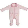 Pyjama Bébé Velours Rose Mila 3 Mois -Produits Pour Bébé st125003845
