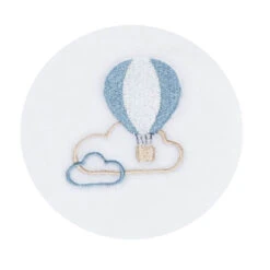 Pyjama Bébé Velours Blanc Montgolfière 1 Mois Lazare -Produits Pour Bébé st125004682 2