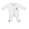 Pyjama Bébé Velours Blanc 1 Mois Ouverture Devant Panda Chao Chao -Produits Pour Bébé st125012779