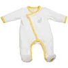 Pyjama Bébé Velours Blanc/jaune Babyfan Naissance -Produits Pour Bébé st125092406