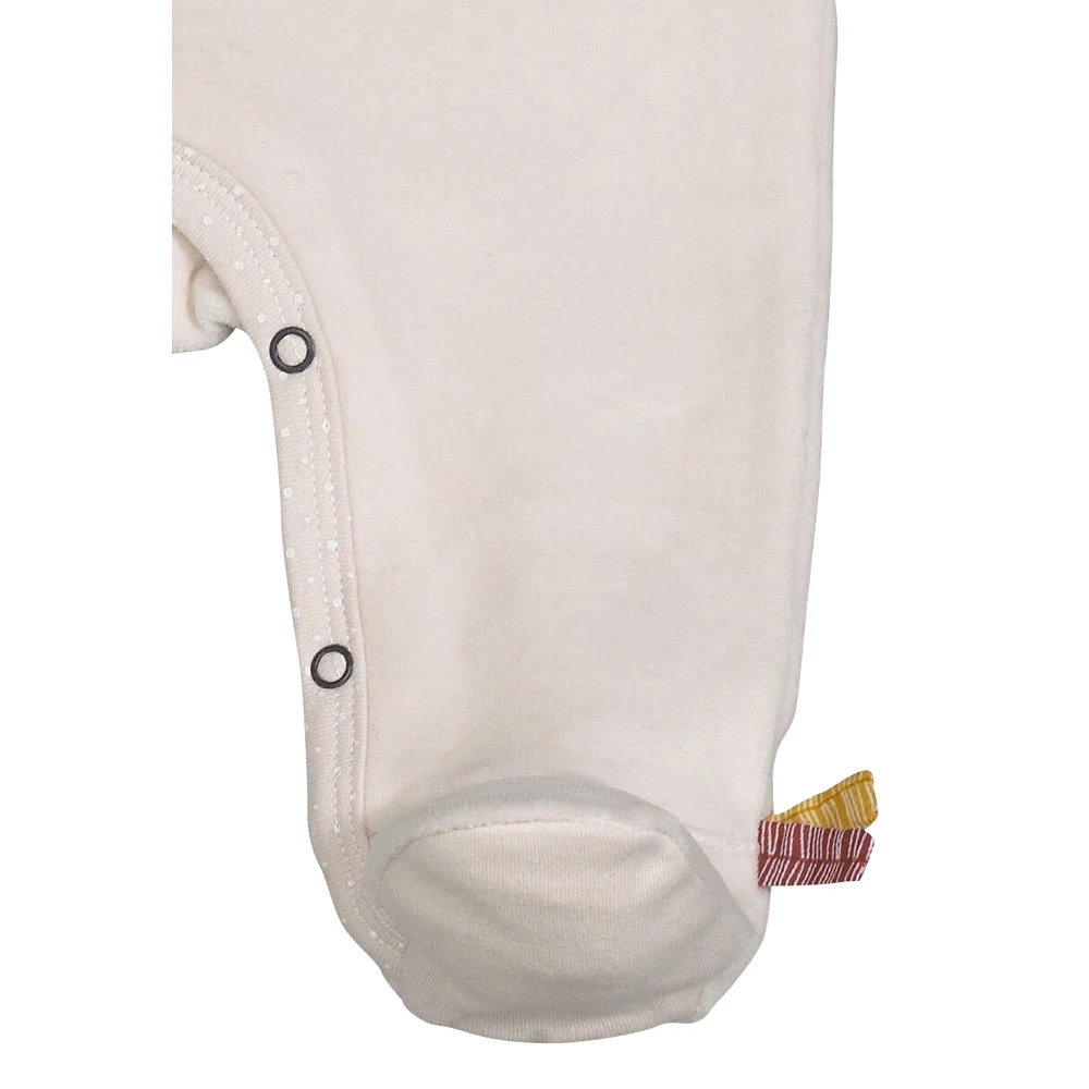 Pyjama Bébé Velours Beige 3 Mois Timouki 4 Pyjama Bébé Velours Beige 3 Mois Timouki – Image 2