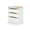 Commode à Langer Carrousel Blanc Et Hêtre Verni -Produits Pour Bébé tq064137053