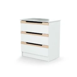 Commode à Langer Carrousel Blanc Et Hêtre Verni -Produits Pour Bébé tq064137053 1