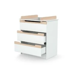 Commode à Langer Carrousel Blanc Et Hêtre Verni -Produits Pour Bébé tq064137053 2