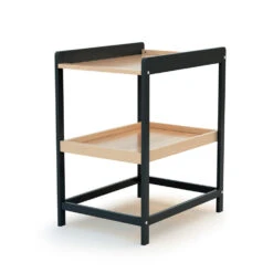 Table à Langer Confort Gris Graphite Et Hêtre Verni