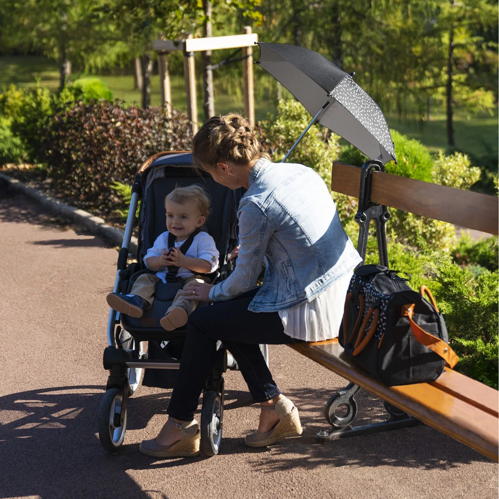Badabulle Ombrelle Poussette Anti-uv Noire 7 Badabulle Ombrelle Poussette Anti-uv Noire – Image 5