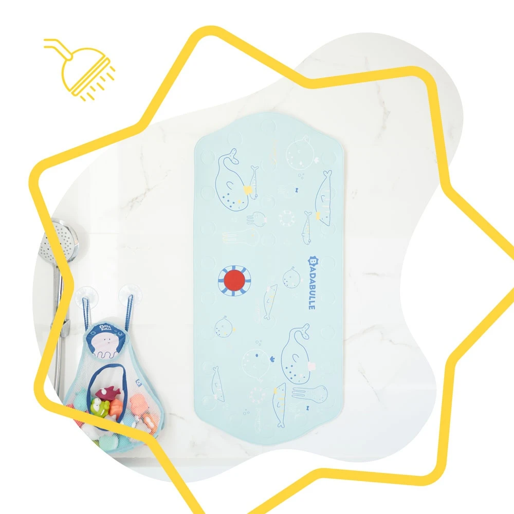 Badabulle Tapis De Bain Bébé Xxl Bleu 8 Badabulle Tapis De Bain Bébé Xxl Bleu – Image 6