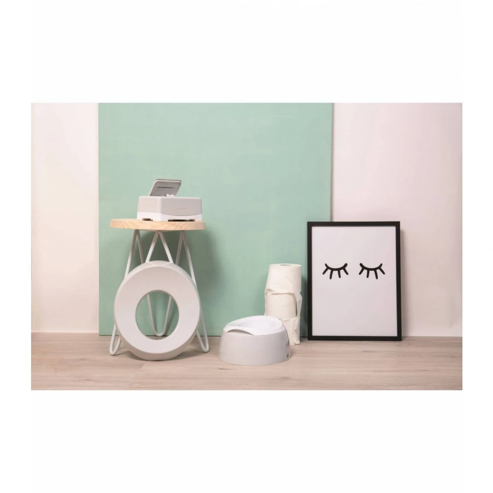 Luma Seau à Couches Avec Couvercle - Gris Clair 4 Luma Seau à Couches Avec Couvercle - Gris Clair – Image 2