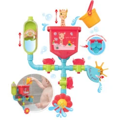 Jouet De Bain Bébé Tuyaux Folies Sophie La Girafe -Produits Pour Bébé vl090623425 3